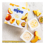 Alpro Peach & Pineapple-Passion fruit Yoghurt Alternative   4 x 125g - McGrocer