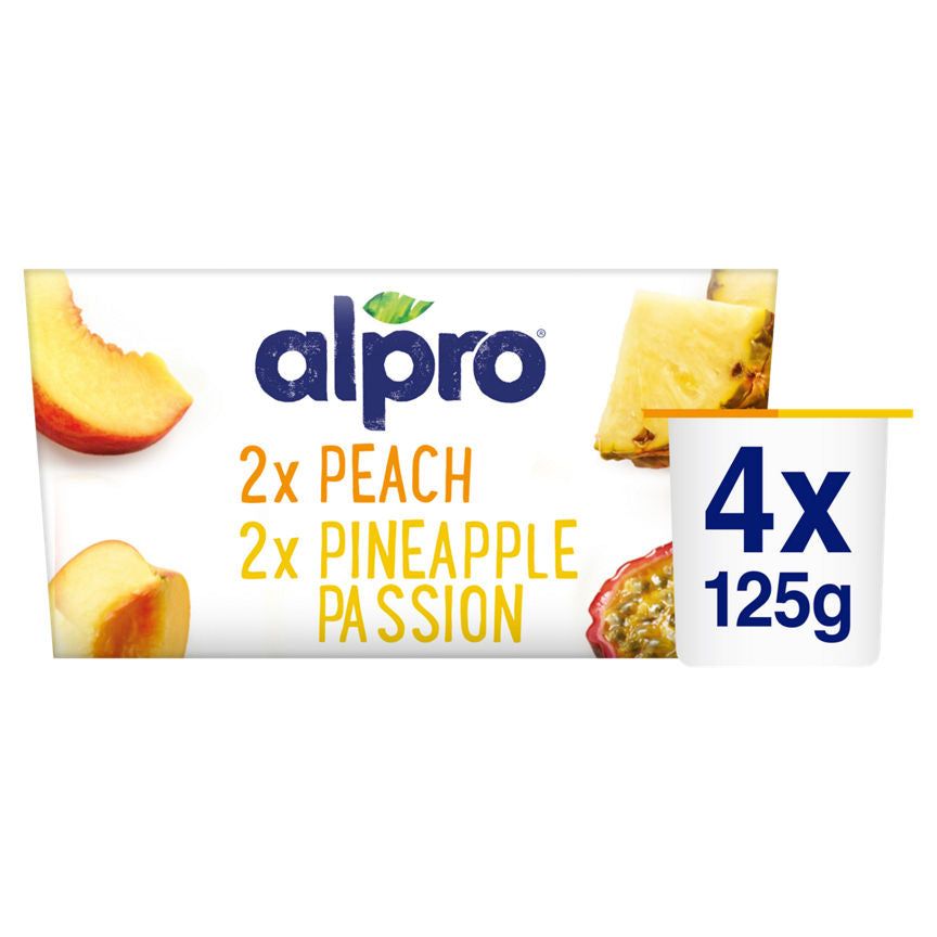 Alpro Peach & Pineapple-Passion Fruit Yoghurt Alternative - McGrocer