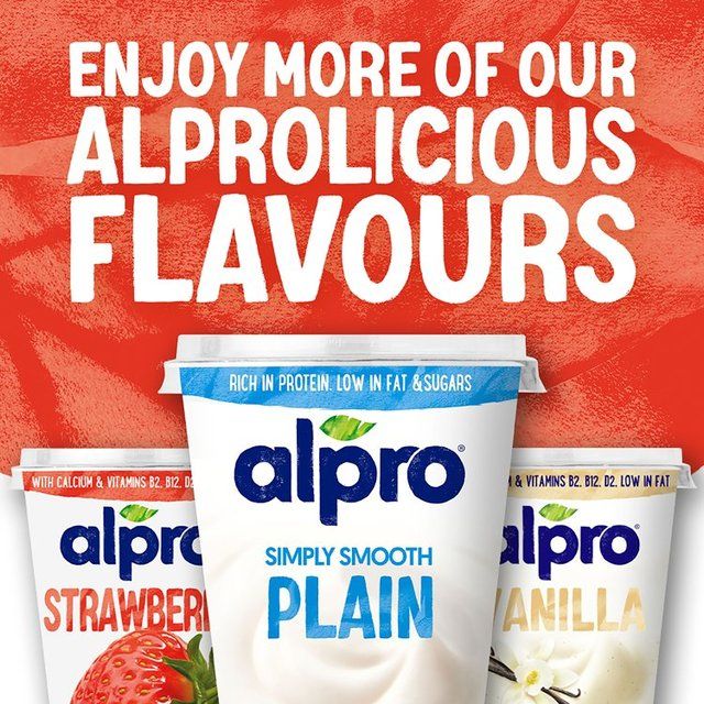Alpro Strawberry Yoghurt Alternative   500g - McGrocer