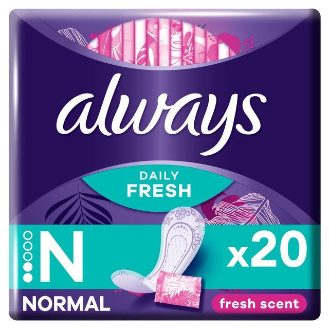 Always Dailies Singles Normal To Go Scented Panty Liners   20 per pack - McGrocer