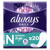 Always Daily Fresh Normal Wrapped Panty Liners 0% Fragrances & Dyes 20 liners - McGrocer