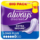 Always Discreet Incontinence Pads Long Plus   16 per pack - McGrocer