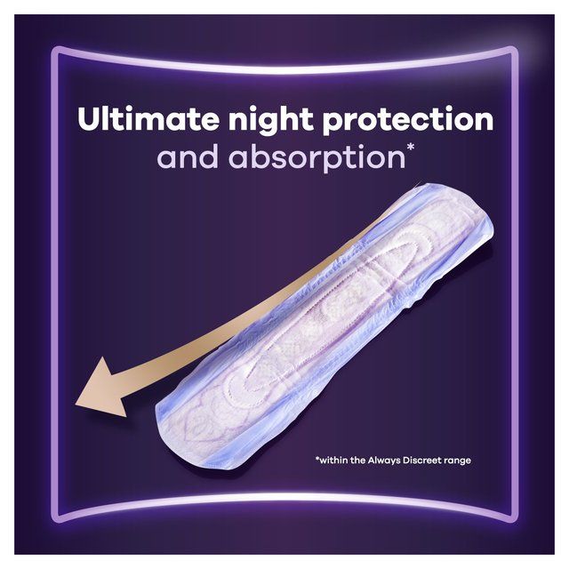 Always Discreet Incontinence Pads Ultimate Night   12 per pack - McGrocer