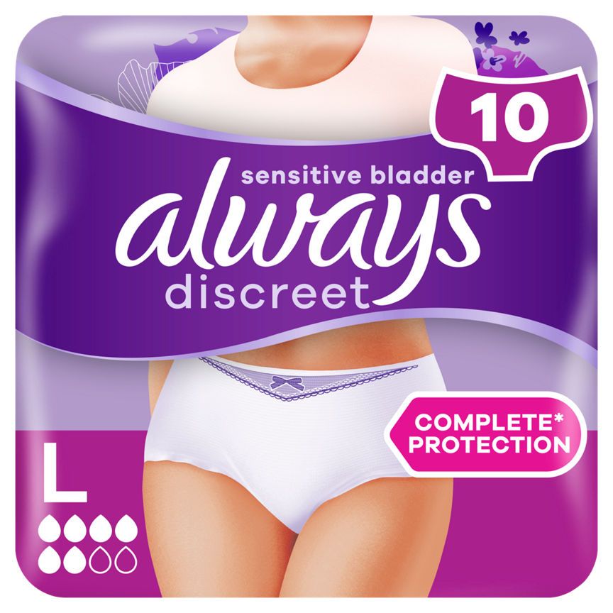 Always Discreet Underwear Incontinence Pants Normal L - McGrocer