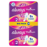 Always Platinum Long Sanitary Towels Wings Size 2   20 per pack - McGrocer