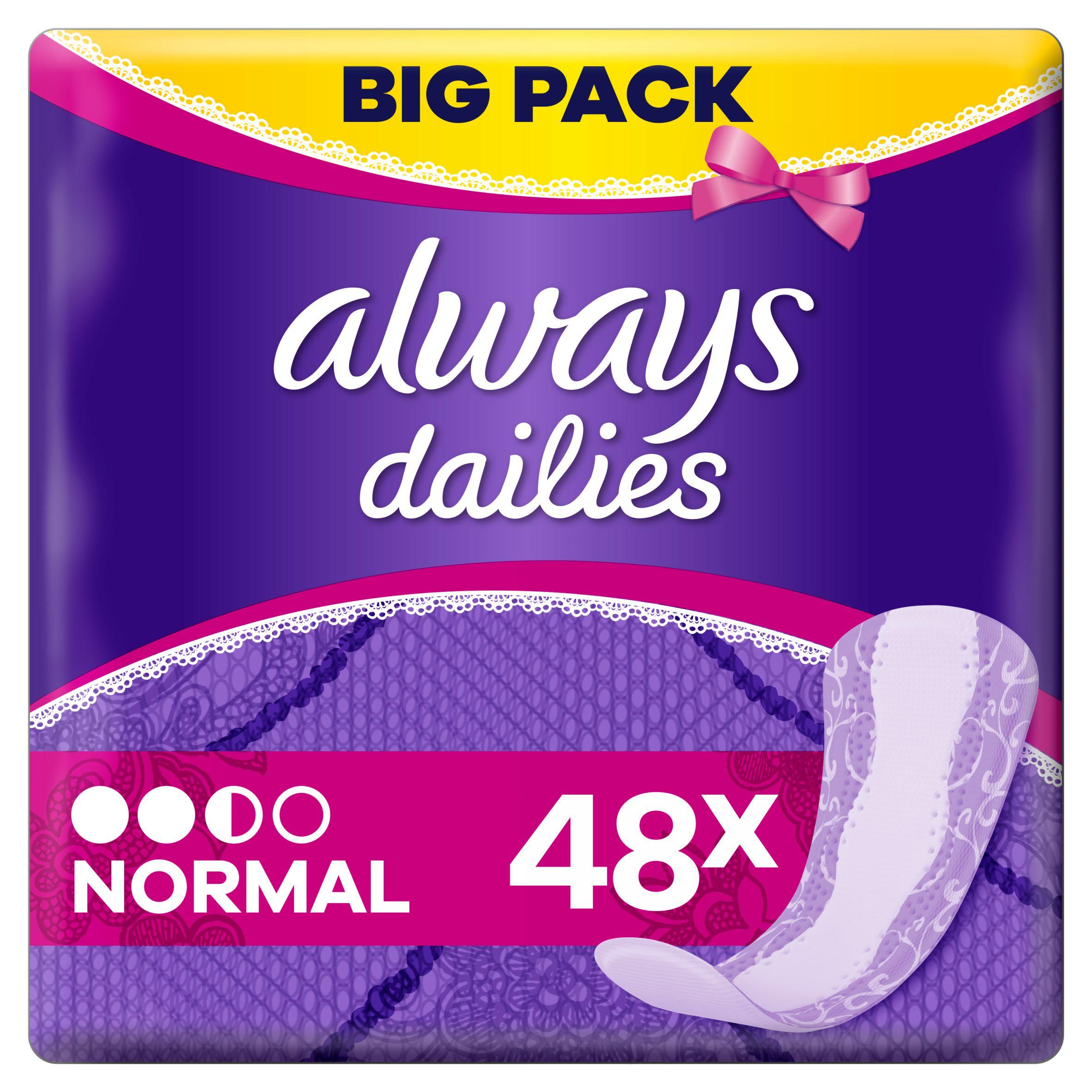 Always Pro Fresh Liners Regular 48ct x5 - McGrocer