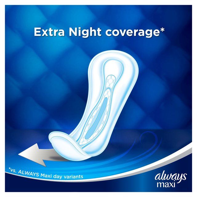 Always Sanitary Towels Maxi Night    9 per pack - McGrocer