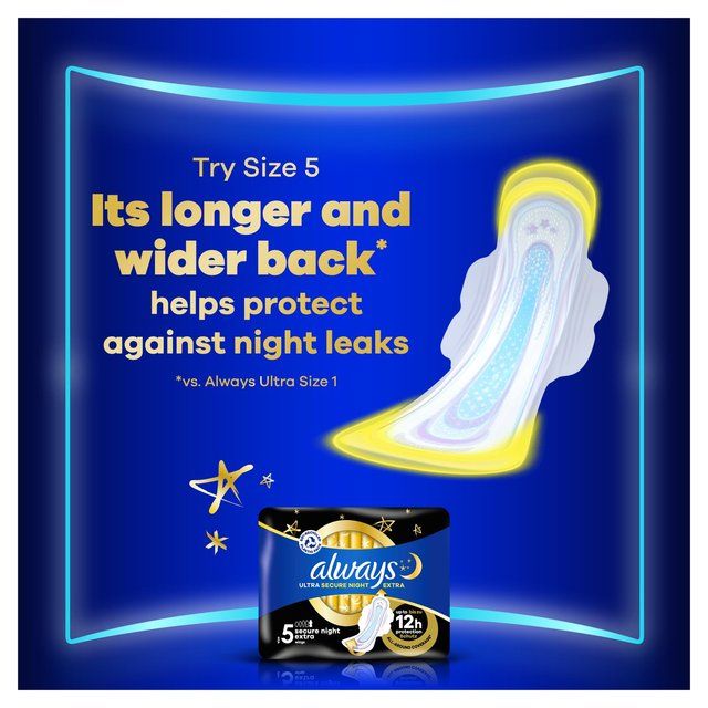 Always Sanitary Towels Ultra Long (Size 2) Wings   11 per pack - McGrocer