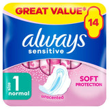 Always Sensitive Normal Ultra (Size 1) Sanitary Towels Wings - McGrocer