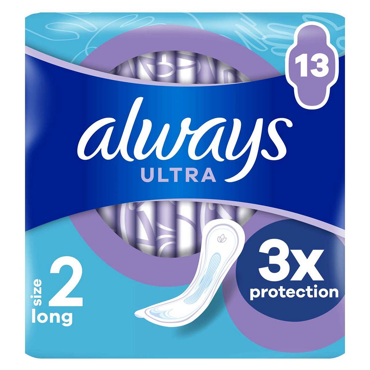 Always Ultra Sanitary Towels Long (Size 2) X13 Pads - McGrocer