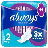 Always Ultra Sanitary Towels Long  Wings Pads Size 2 x11 - McGrocer