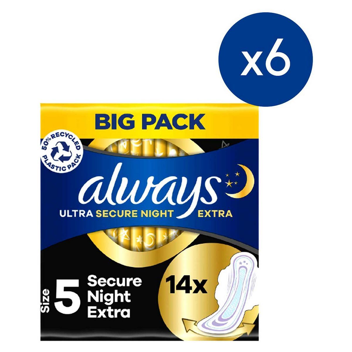Always Ultra Secure Night Extra (Size 5) Bundle - McGrocer