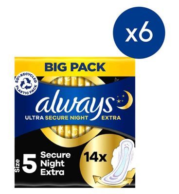 Always Ultra Secure Night Extra (Size 5) Bundle - McGrocer