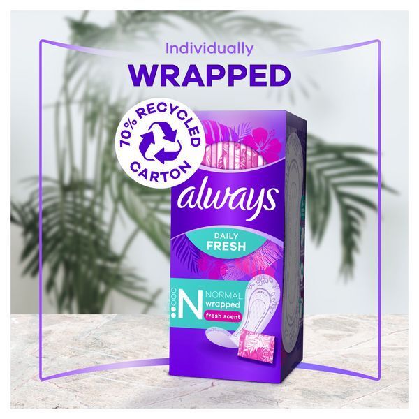 Always Daily Fresh Normal Wrapped Panty Liners x20 - McGrocer