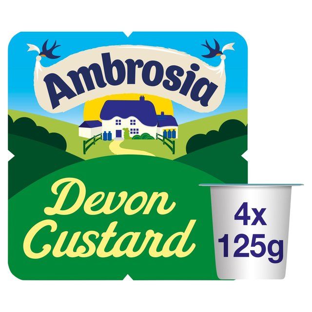 Ambrosia Devon Custard Pots   4 x 125g - McGrocer