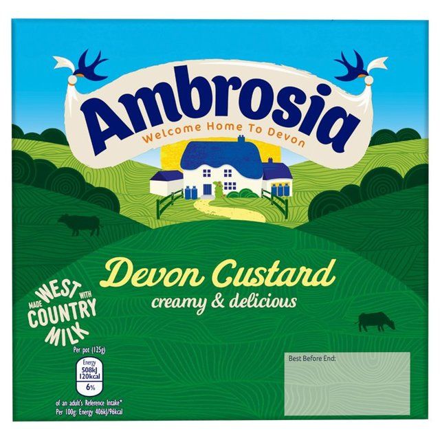 Ambrosia Devon Custard Pots   4 x 125g - McGrocer