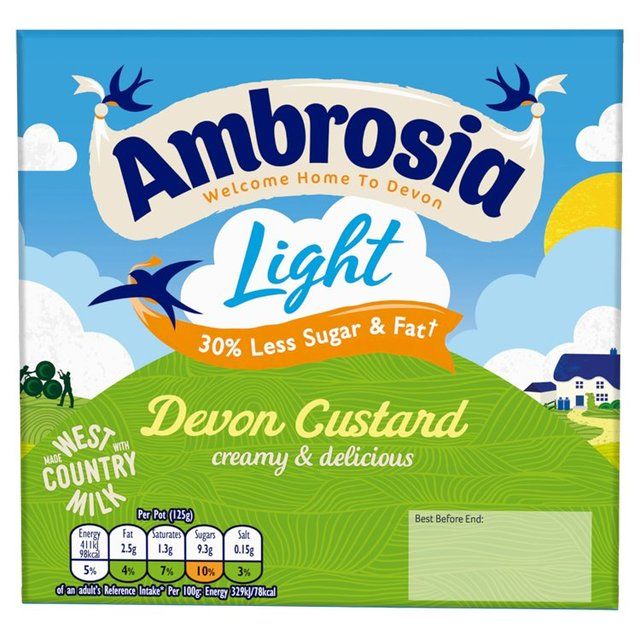 Ambrosia Light Custard Pots   4 x 125g - McGrocer