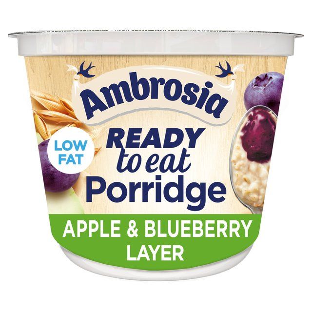 Ambrosia Ready to Eat Porridge Pot with Apple & Blueberry Layer   210g - McGrocer