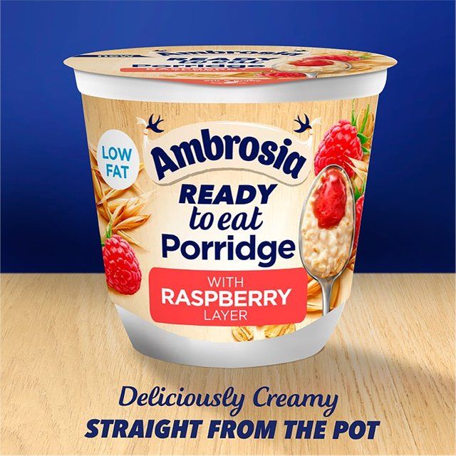 Ambrosia Ready To Eat Porridge with Raspberry Layer   210g - McGrocer