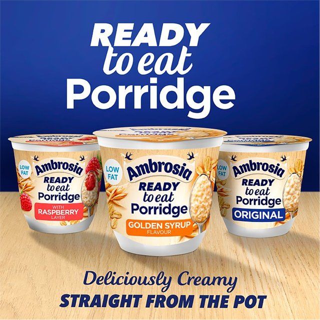 Ambrosia Ready To Eat Porridge with Raspberry Layer   210g - McGrocer