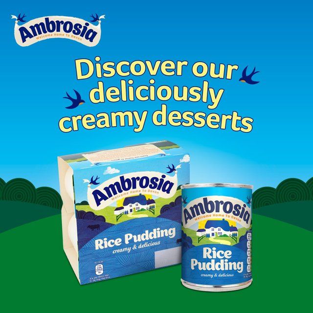 Ambrosia Rice Pudding    4 x 125g - McGrocer