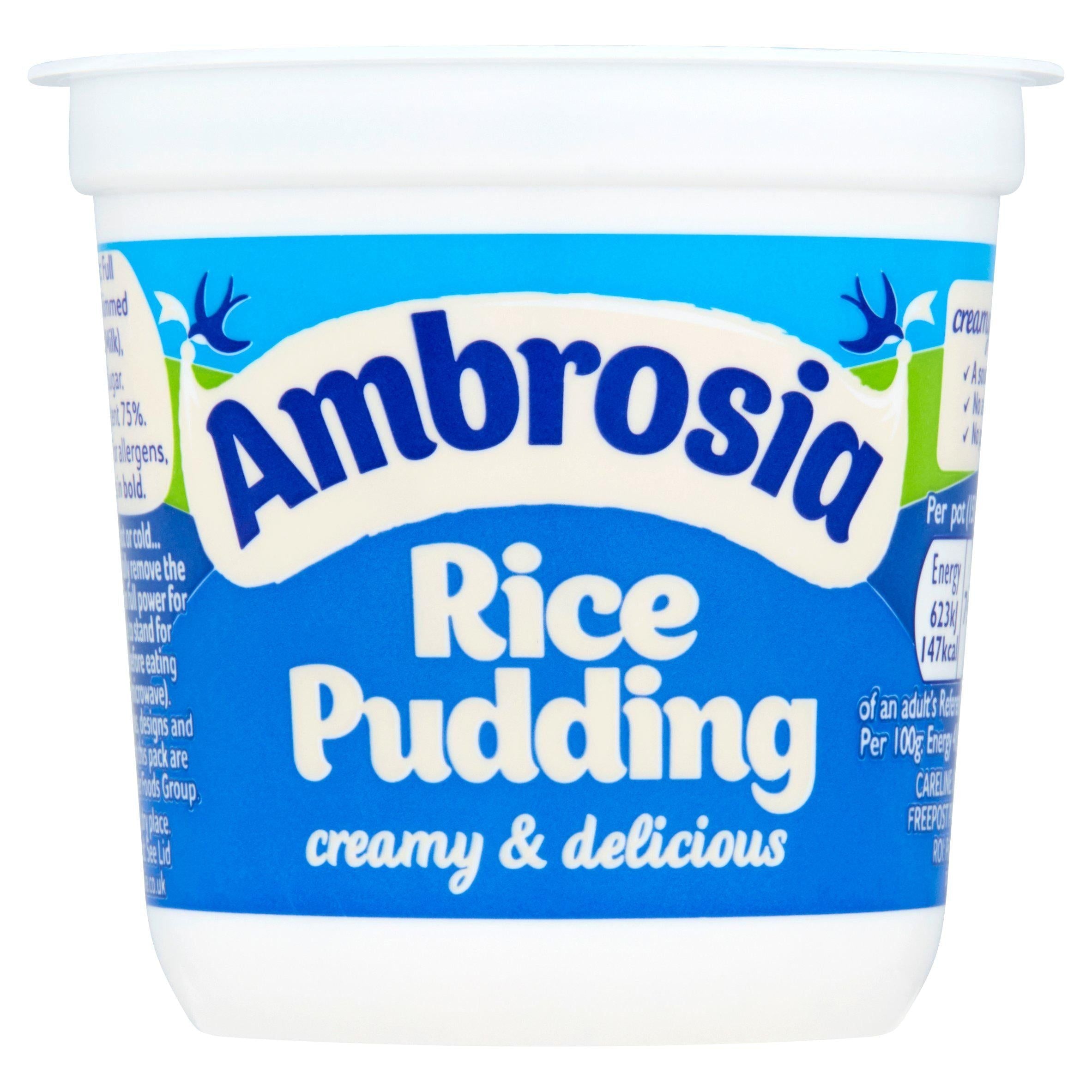 Ambrosia Rice Pudding Pot 150g - McGrocer