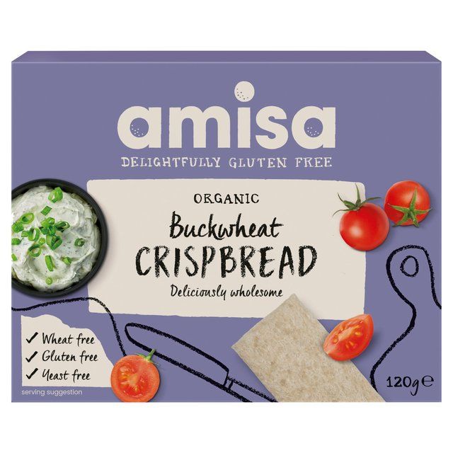 Amisa Organic Gluten Free Buckwheat Crispbread   120g - McGrocer