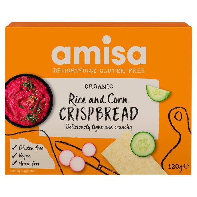 Amisa Organic Gluten Free Rice & Corn Crispbread   120g - McGrocer