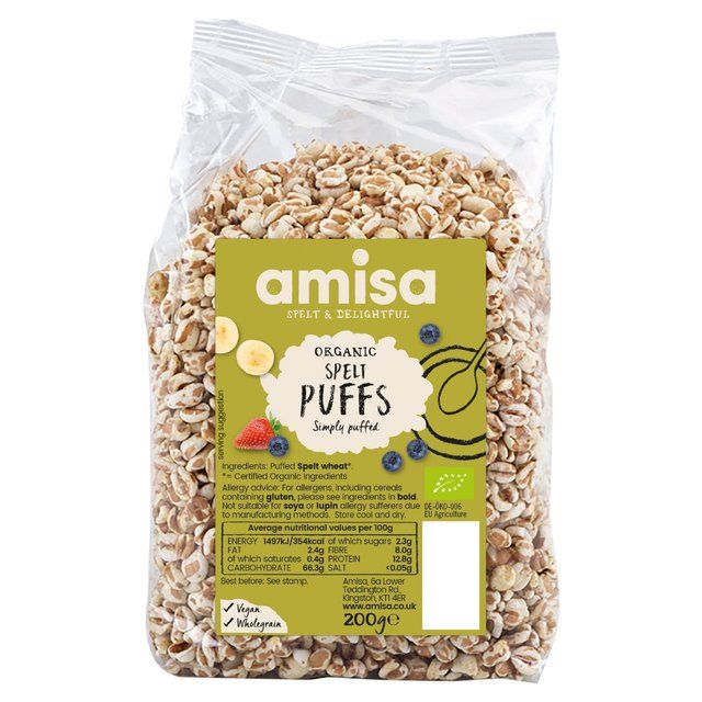 Amisa Organic Spelt Puffs   200g - McGrocer