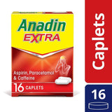 Anadin Extra Aspirin & Paracetamol Fast Acting Pain Killer Caplets   16 per pack - McGrocer