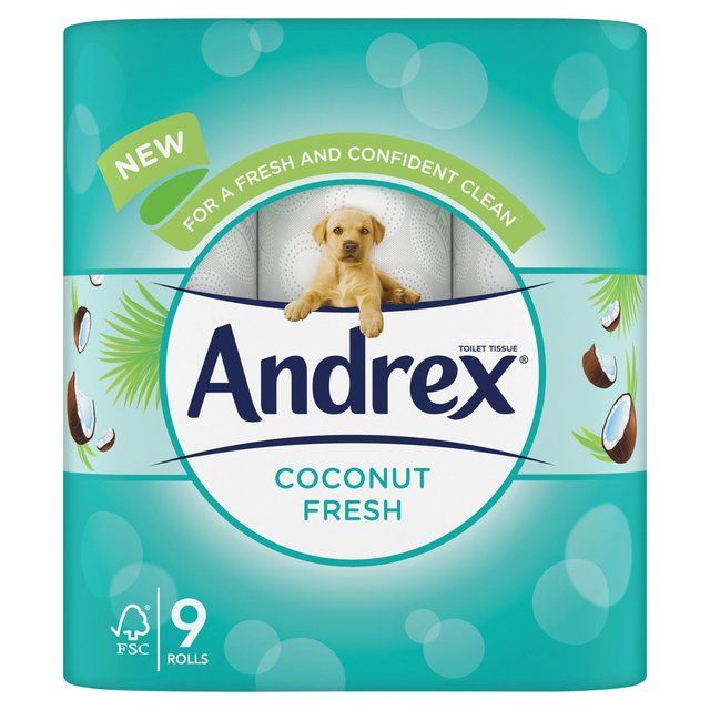 Andrex Coconut Fresh Toilet Roll   9 per pack - McGrocer