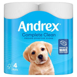 Andrex Complete Clean 4 Rolls   4 per pack - McGrocer