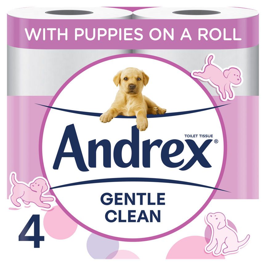 Andrex Gentle Clean Toilet Tissue 4 rolls - McGrocer