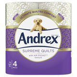 Andrex Supreme Quilts Toilet Roll   4 per pack - McGrocer