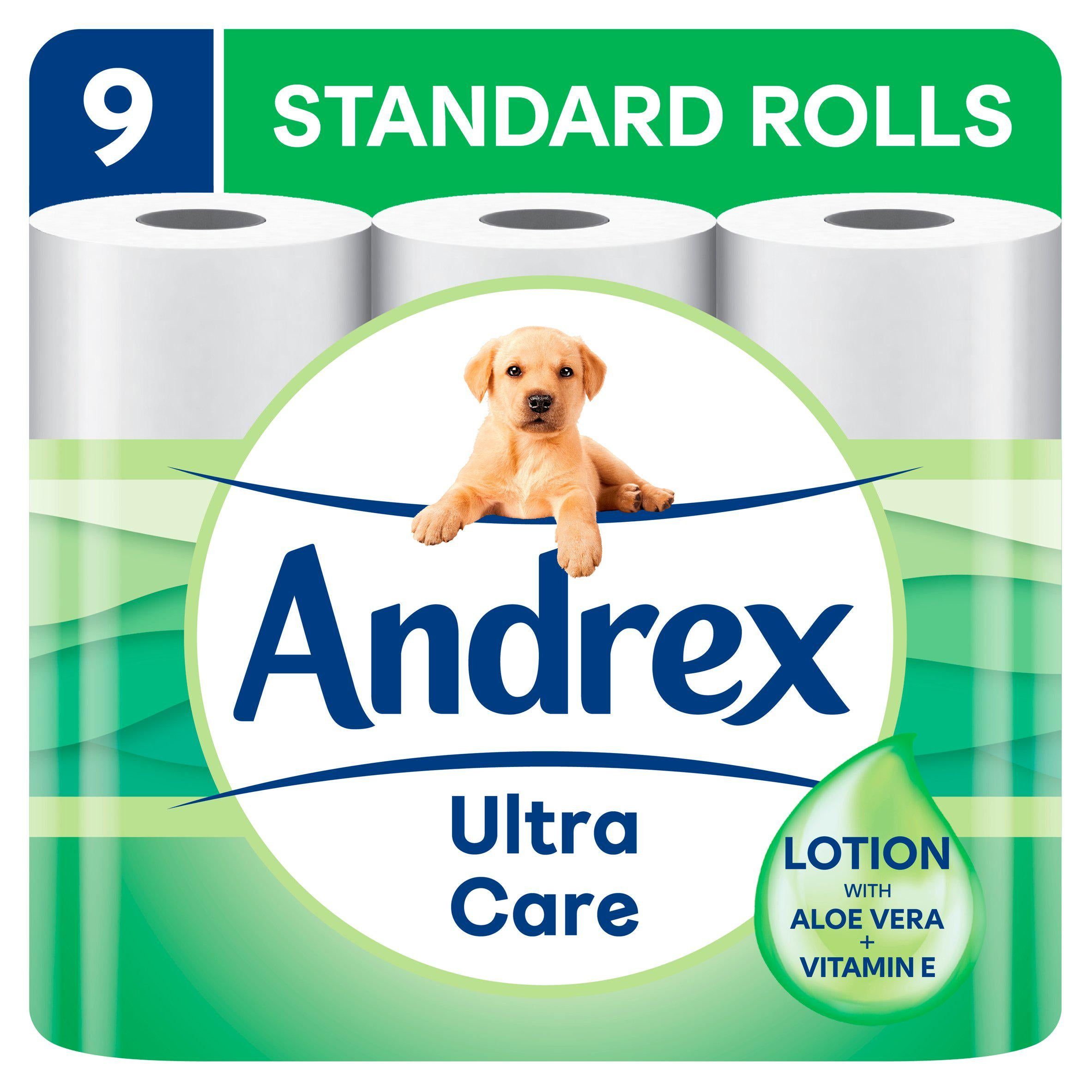 Andrex Ultra Care Aloe Toilet Roll x9 - McGrocer