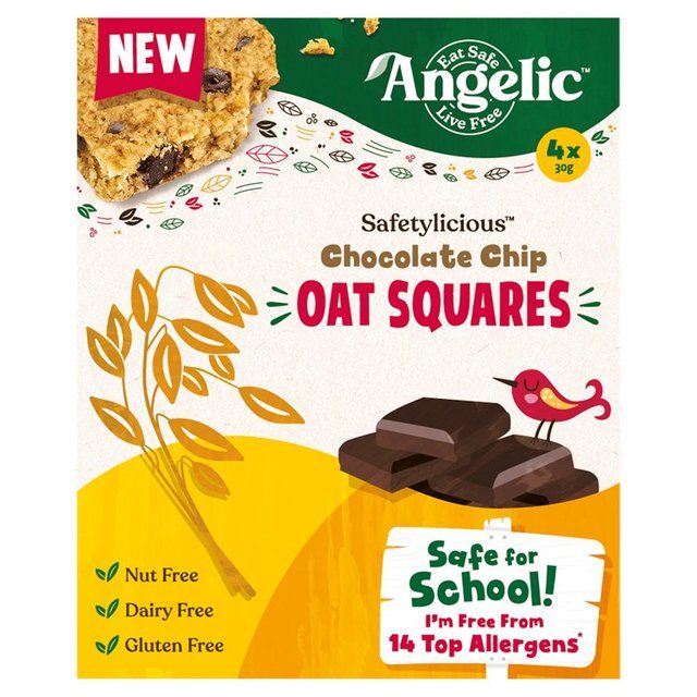 Angelic Free From Chocolate Chip Oat Squares   120g - McGrocer