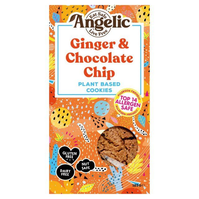 Angelic Free From Ginger & Chocolate Cookies   125g - McGrocer
