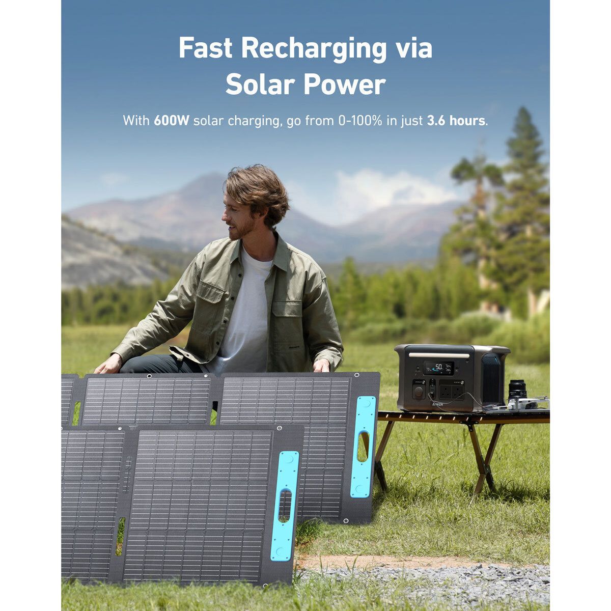 Anker Solix F1500 Portable Power Station 1536Wh & 200W Anker Solix Foldable Solar Panel - McGrocer
