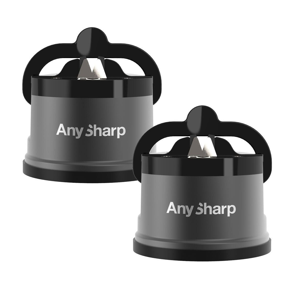 Anysharp Pro Metal Knife Sharpener with Suction, 2 Pack in 3 Colours - McGrocer