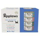 Applaws Cat Tin Fish Selection in Broth Multipack   24 x 70g - McGrocer