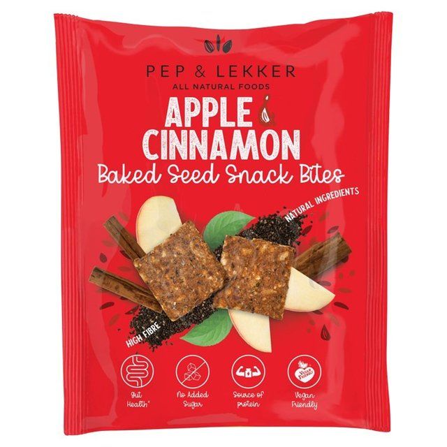 Apple & Cinnamon Baked Seed Prebiotic Snack Bites   30g - McGrocer