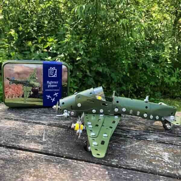 Apples To Pears Gift In A Tin Fighter Plane Construction Kit - McGrocer