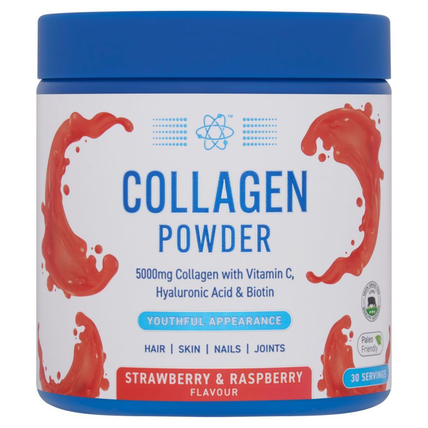 Applied Nutrition Collagen Powder Strawberry & Raspberry Flavour 165g - McGrocer