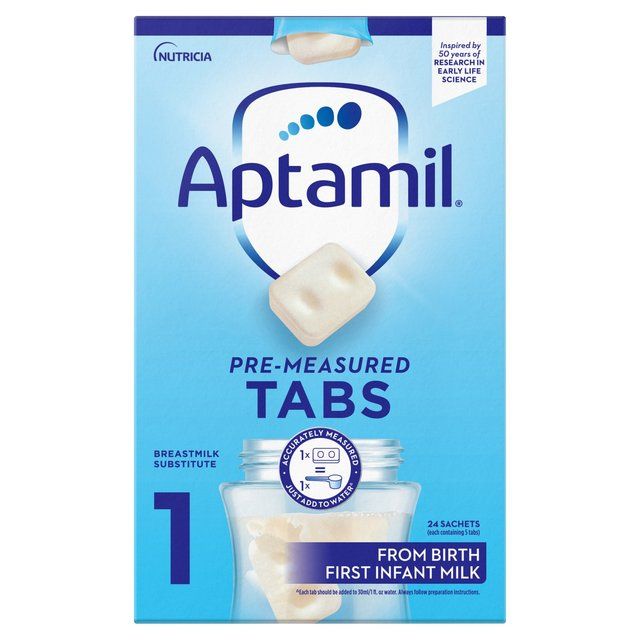 Aptamil 1 First Baby Milk Formula Tabs from Birth    120 per pack - McGrocer