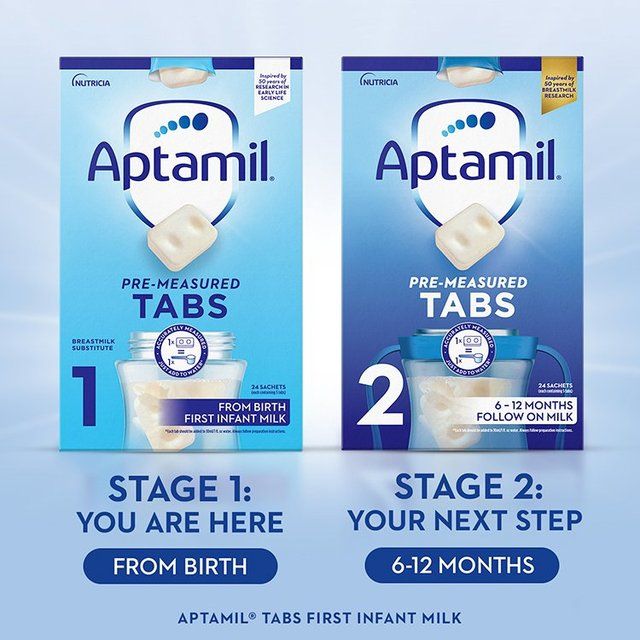 Aptamil 1 First Baby Milk Formula Tabs from Birth    120 per pack - McGrocer