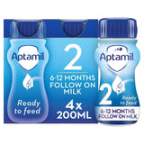 Aptamil 2 Follow On Formula Baby Milk Liquid 6-12 Months Multipack    4 x 200ml - McGrocer