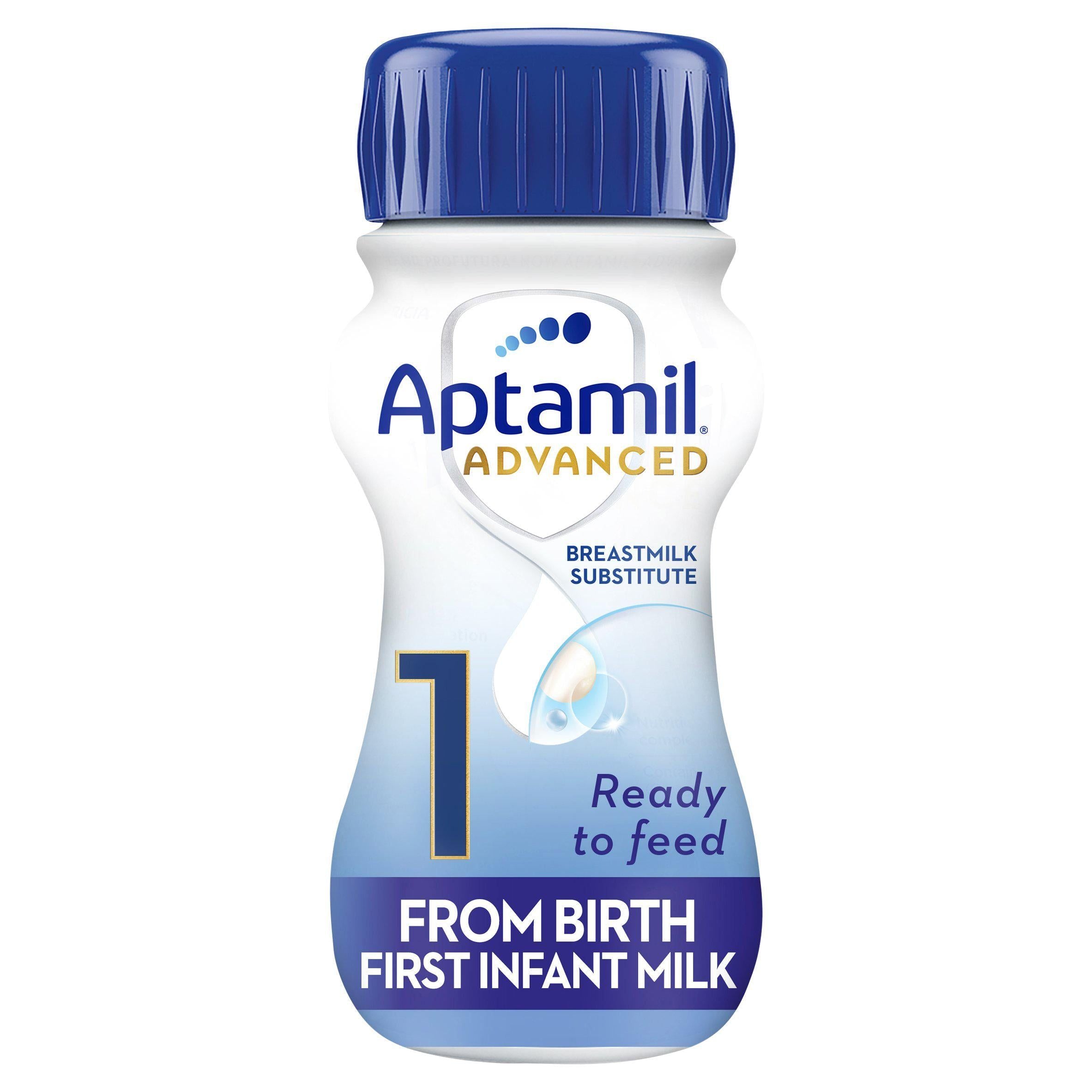 Aptamil Advanced 1 First Infant Baby Milk Formula Liquid From Birth Ready To Feed 200ml - McGrocer