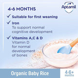 Aptamil Organic Baby Rice Cereal 4 mths+   100g - McGrocer