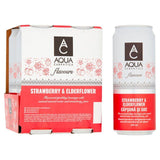 AQUA Carpatica Sparkling Flavours Strawberry & Elderflower   4 x 330ml - McGrocer