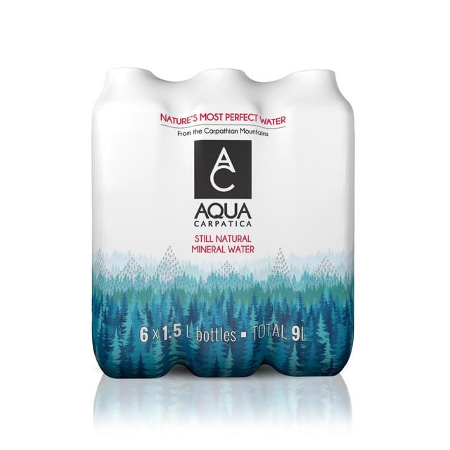 AQUA Carpatica Still Natural Mineral Water Low Sodium & Nitrates   6 x 1.5L - McGrocer